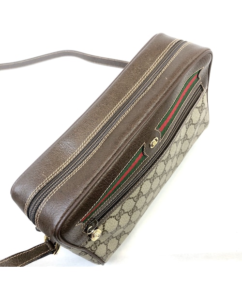STORES.jp（ストアーズドットジェーピー）の「GUCCI グッチ　シェリーライン　GG柄　ショルダーバッグ　ブラウン　ウェビング　vintage　ヴィンテージ　オールドグッチ　GGスプリーム（ショルダーバッグ・レディース・その他）」の6枚目の写真