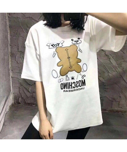 MOSCHINO モスキーノ Tシャツ レディース カットソー 半袖 ベア