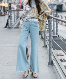 DINT | パーフェクトラインワイドデニムパンツ(デニムパンツ)