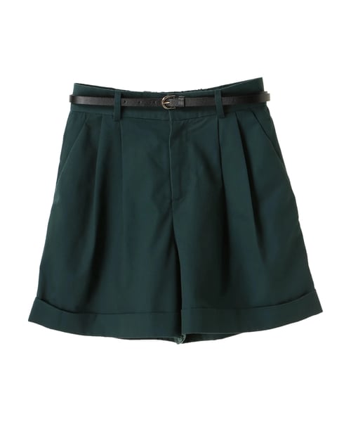 earth music&ecology（アースミュージックアンドエコロジー）の「・ベルト付きショートパンツ（パンツ・ブラック/ダークベージュ/ダークグリーン・S/M）」の11枚目の写真