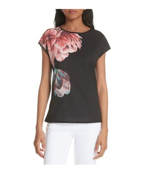 Ted Baker(テッドベーカー)の「Ted Baker London Keziaa Tranquility Tee(Tシャツ/カットソー・レディース・Black・2/3/1/4/5)」の1枚目の写真