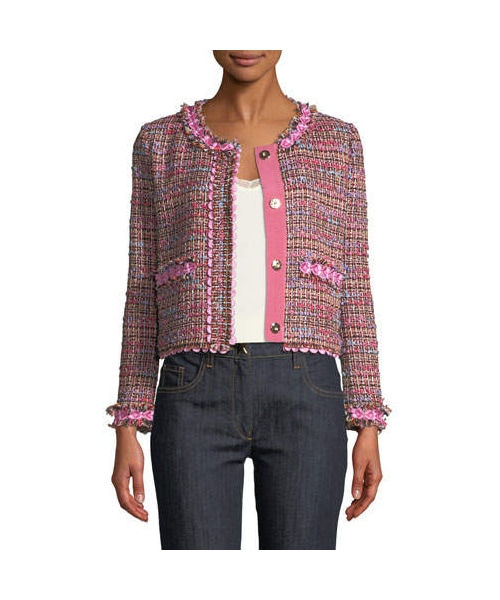 MOSCHINO（モスキーノ）の「Boutique Moschino Flower-Trim Tweed