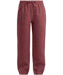 Acne Studios | ACNE STUDIOS Maseline Sketch striped linen-blend trousers(その他パンツ)