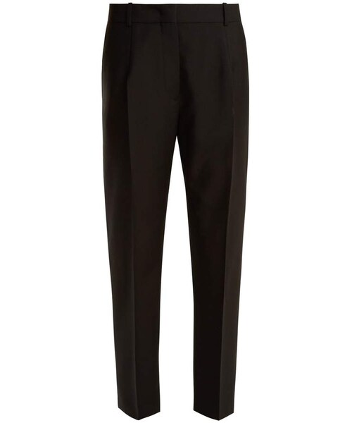 JIL SANDER(ジルサンダー)の「JIL SANDER Enea wool and mohair-blend straight-leg trousers(その他パンツ・レディース・Black・36/38)」の1枚目の写真