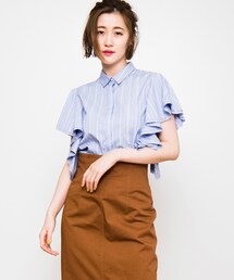 The Virgnia（ザ ヴァージニア）の「袖フリルシャツブラウス（シャツ
