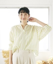 studio CLIP | [はまじコラボ]アソートマルチストライプシャツ(トップス)