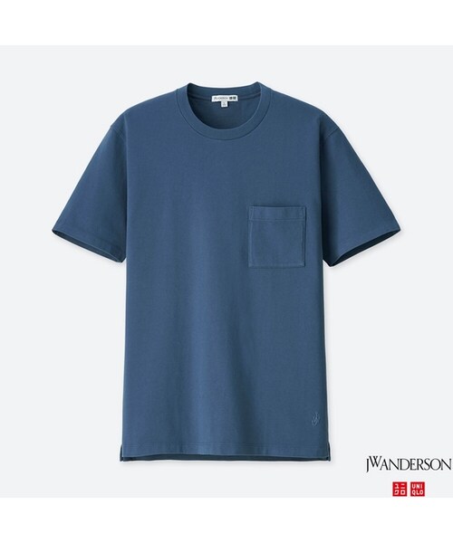 UNIQLO（ユニクロ）の「ウォッシュT（半袖）＋E（Tシャツ/カットソー・メンズ・ORANGE 24/BLUE 67/OLIVE 57/WHITE 00・L/XL/M/XS/XXL/S）」の4枚目の写真