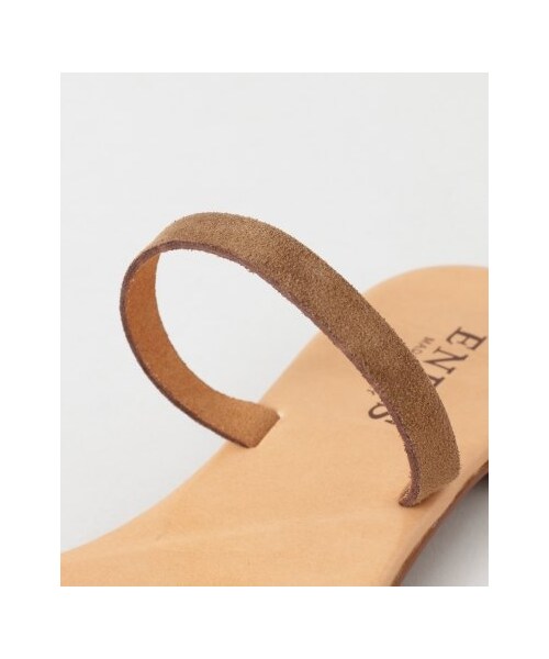 URBAN RESEARCH（アーバンリサーチ）の「ENESS 配色レザーフラットサンダル（シューズ・レディース・MOCHA×SIL/BLK×P.SIL・37/38）」の8枚目の写真