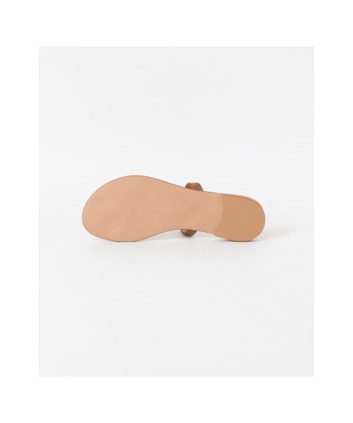 URBAN RESEARCH（アーバンリサーチ）の「ENESS 配色レザーフラットサンダル（シューズ・レディース・MOCHA×SIL/BLK×P.SIL・37/38）」の5枚目の写真