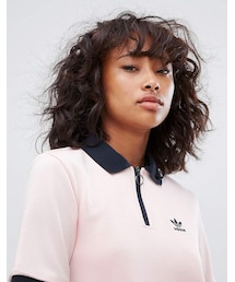 売れ筋商品|||アディダスオリジナルス Tシャツ レディース トップス Polo shirt - semi lucid fuchsia adidas Originals Polo shirt - semi lucid fuchsia/pink - Zalando