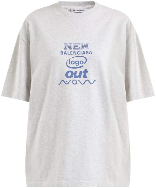 balenciaga new logo t shirt