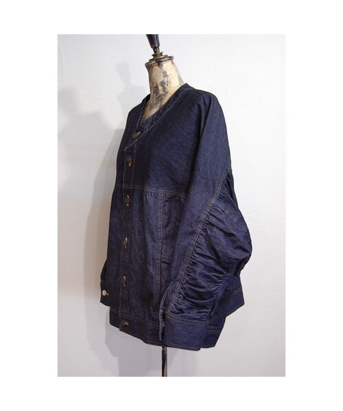 hippiness（ヒッピネス）の「バックギャザージャケット（デニムジャケット・レディース・その他）」の2枚目の写真