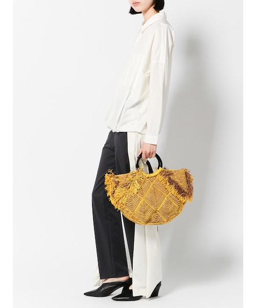 Jamin Puech（ジャマンピュエッシュ）の「ラフィアハンドバッグ