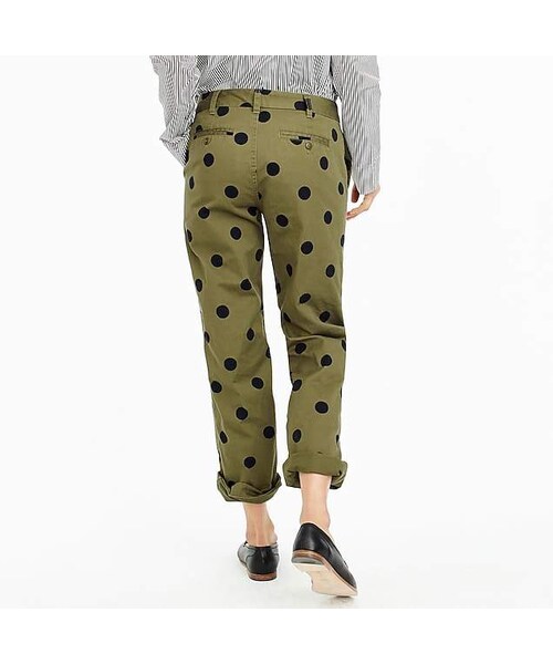j crew polka dot chino