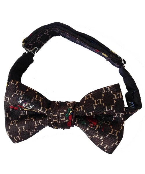 No Brand ノーブランド の 蝶ネクタイ メンズ シルク ジャガード Tiednista タイドニスタ Swallow Brown スワロー ブラウン 日本製 蝶ネクタイ Wear