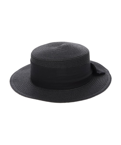 Green　Parks（グリーンパークス）の「・ビッグリボンカンカンハット（帽子・ブラック/ナチュラル/ブラウン・F）」の8枚目の写真