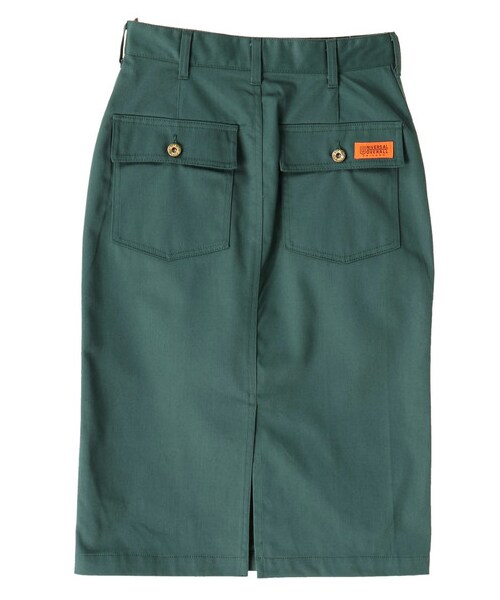 E hyphen world gallery（イーハイフンワールドギャラリー）の「【Special Price】【週末までWEB限定プライス価格】UNIVERSAL OVERALL SKIRT（スカート・ベージュ/グリーン/ネイビー・F）」の6枚目の写真