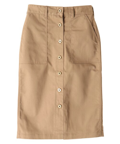 E hyphen world gallery（イーハイフンワールドギャラリー）の「【Special Price】【週末までWEB限定プライス価格】UNIVERSAL OVERALL SKIRT（スカート・ベージュ/グリーン/ネイビー・F）」の12枚目の写真