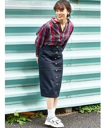 E hyphen world gallery | 【Special Price】【週末までWEB限定プライス価格】UNIVERSAL OVERALL SKIRT(スカート)