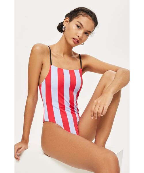 TOPSHOP(トップショップ)の「Topshop Straight neck swimsuit(水着・レディース・Blue・0/2/4/6/8/10/12)」の3枚目の写真