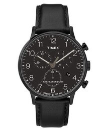 TIMEX | Timex(R) Waterbury Chronograph Leather Strap Watch, 40mm(アナログ腕時計)