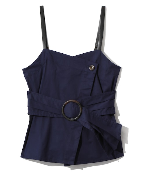 GRL（グレイル）の「ベルトデザインツイルキャミビスチェ（その他トップス・レディース・ベージュ/ネイビー/ライトベージュ・M）」の3枚目の写真