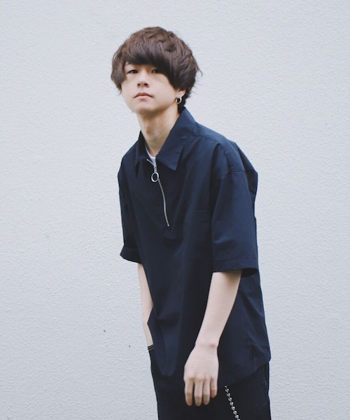 新品】Lig./half sleeve shirt リグドットシャツ