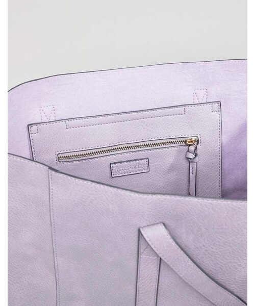 Accessorize（アクセサライズ）の「Accessorize lilac oversized tote bag（トートバッグ）」 WEAR