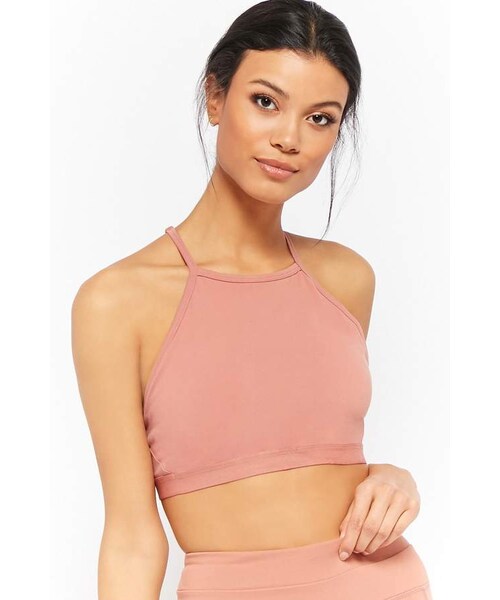 Forever 21,Forever 21 Low Impact - High-Neck Sports Bra - WEAR