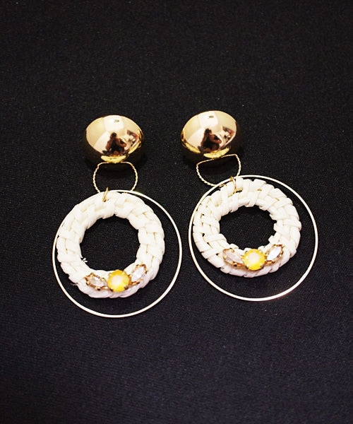 KiRi（キリ）の「ラタンリング（ピアス（両耳用）・レディース・シルバー/ゴールド・Free）」の2枚目の写真