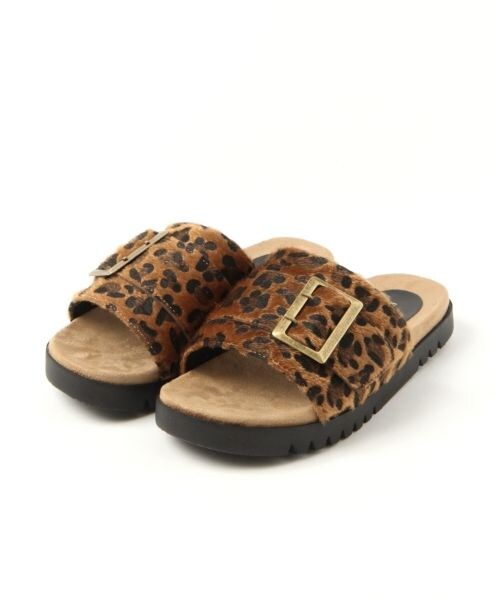 LEPSIM（レプシィム）の「バックルフラットサンダル（シューズ・ブラック/ベージュ/レオパード）」の8枚目の写真