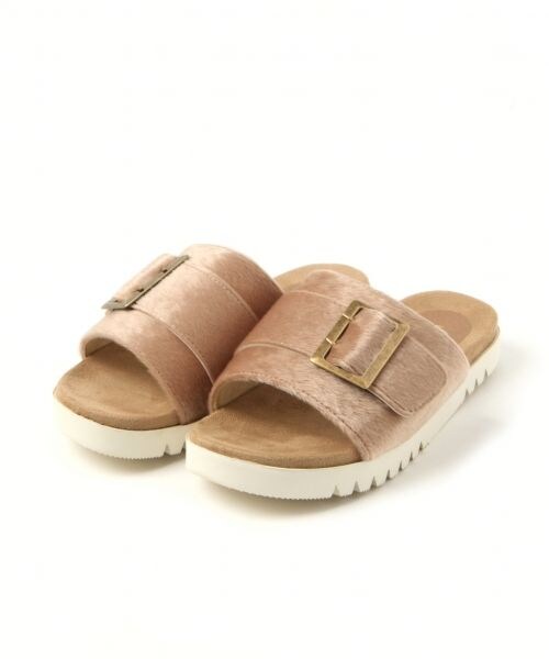 LEPSIM（レプシィム）の「バックルフラットサンダル（シューズ・ブラック/ベージュ/レオパード）」の7枚目の写真