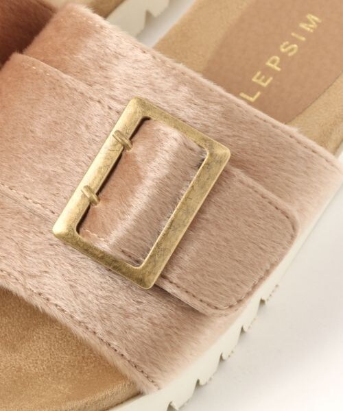 LEPSIM（レプシィム）の「バックルフラットサンダル（シューズ・ブラック/ベージュ/レオパード）」の16枚目の写真