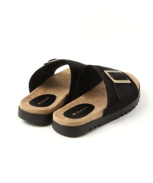 LEPSIM（レプシィム）の「バックルフラットサンダル（シューズ・ブラック/ベージュ/レオパード）」の12枚目の写真