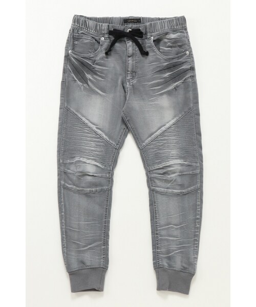 Vence ヴァンス の ドビーデニムバイカーパンツ デニム メンズ ジーンズ ジョガーパンツ パンツ Wear