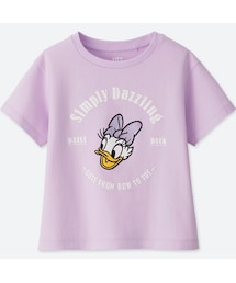 UNIQLO | GIRLS ミニーマウス ベストフレンズ フォーエバー グラフィックT（半袖）＋EC(Tシャツ/カットソー)