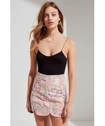 URBAN OUTFITTERS | Urban Outfitters UO Printed Scalloped Mini Skirt(スカート)