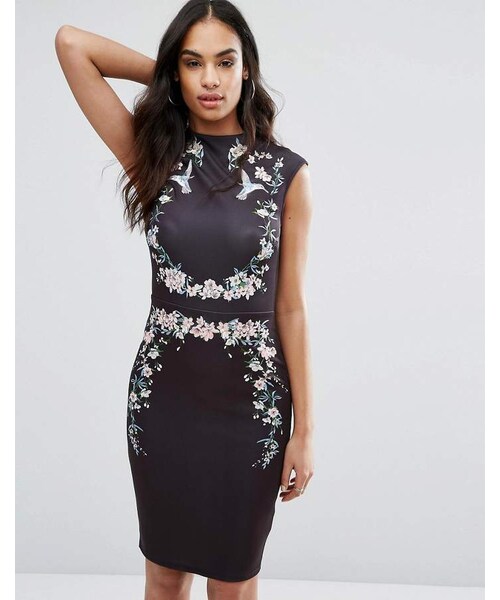 lipsy embroidered dress