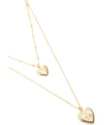 FOREVER 21 | Forever 21 Layered Heart Locket Necklace(ネックレス)