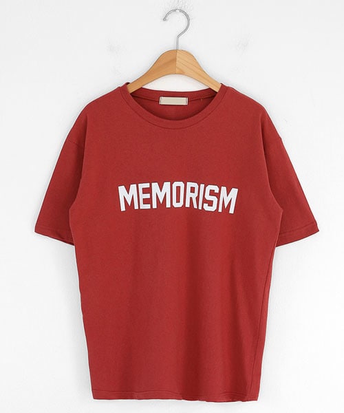 DHOLIC（ディーホリック）の「MEMORISM半袖Tシャツ（Tシャツ/カットソー・レディース・ベージュ/ホワイト/その他/レッド・FREE）」の3枚目の写真