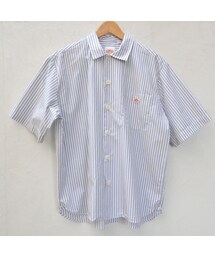 DANTON | 【メンズ】DANTON(ダントン）コットンストライプ 半袖ワイドシャツ　 [JD-3609TSS-MNS](シャツ/ブラウス)