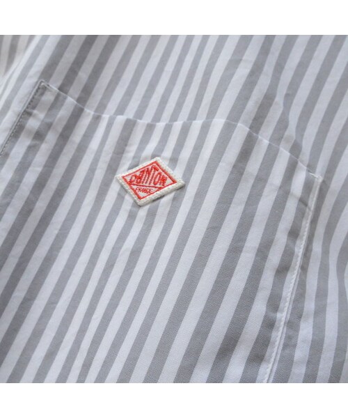 DANTON（ダントン）の「【メンズ】DANTON(ダントン）コットンストライプ 半袖ワイドシャツ　 [JD-3609TSS-MNS]（シャツ/ブラウス・メンズ・その他）」の6枚目の写真