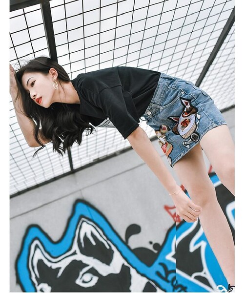 GUCCI（グッチ）の「グッチ GUCCI denim mini skirt デニムスカート  