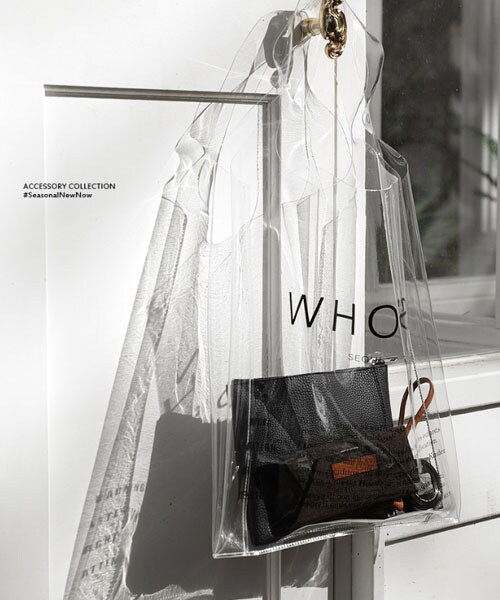 DHOLIC（ディーホリック）の「WHO'Sクリアバッグ&クラッチSET（ハンドバッグ・レディース・ピンク/ブルー/ブラック/その他・FREE）」の2枚目の写真