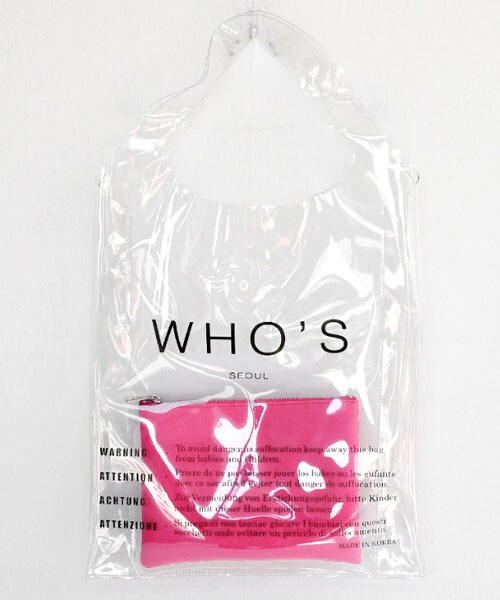 DHOLIC（ディーホリック）の「WHO'Sクリアバッグ&クラッチSET（ハンドバッグ・レディース・ピンク/ブルー/ブラック/その他・FREE）」の4枚目の写真