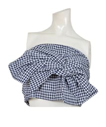 STYLEBLOCK | 先染めギンガムチェックリボンビスチェ(シャツ/ブラウス)