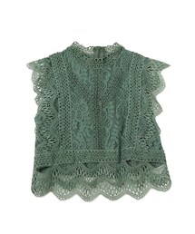 frunco | ヴィンテージレースノースリーブブラウス(シャツ/ブラウス)