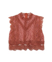 frunco | ヴィンテージレースノースリーブブラウス(シャツ/ブラウス)