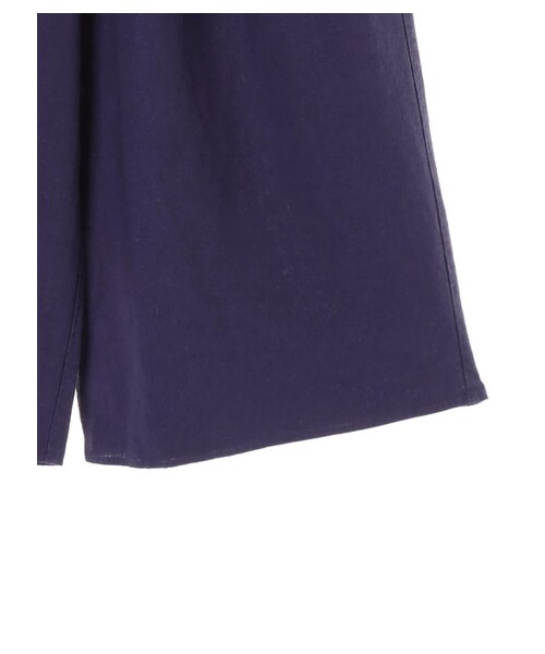 AMERICAN HOLIC（アメリカンホリック）の「・麻混ウエストリボンワイドパンツ（パンツ・ブラック/ベージュ/キャメル/カーキ/ブルー・F）」の6枚目の写真