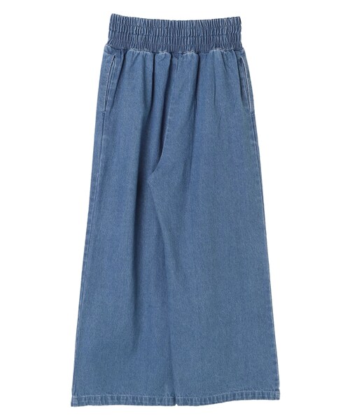 earth music&ecology（アースミュージックアンドエコロジー）の「・ウエストボタンデニムパンツ（パンツ・ライトインディゴ/ダークインディゴ・F）」の3枚目の写真